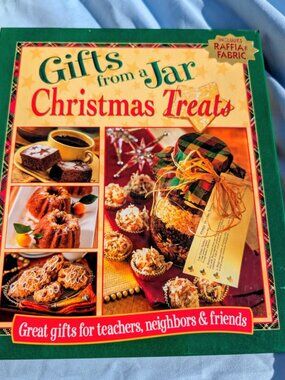 Gifts from a Jar Cookbook with jar toppers and attachable recipe cards